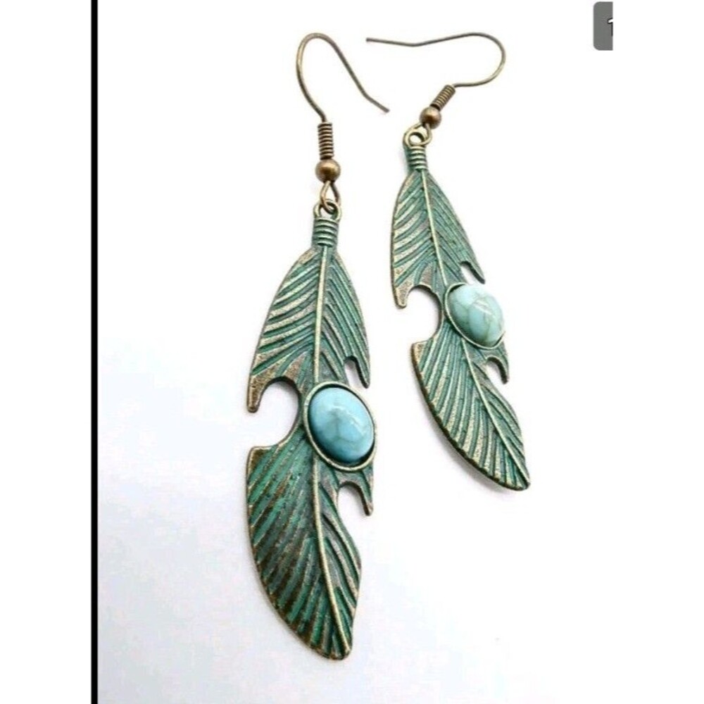 2 Inch Bronze-tone Earring Set Boho Retro Dangle Drop Hook New